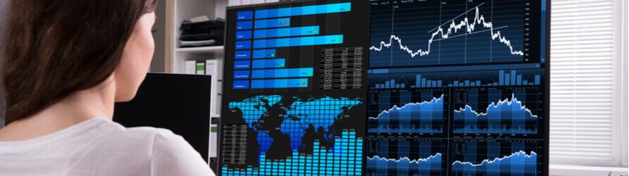 stock broker victim looking at portfolio losses